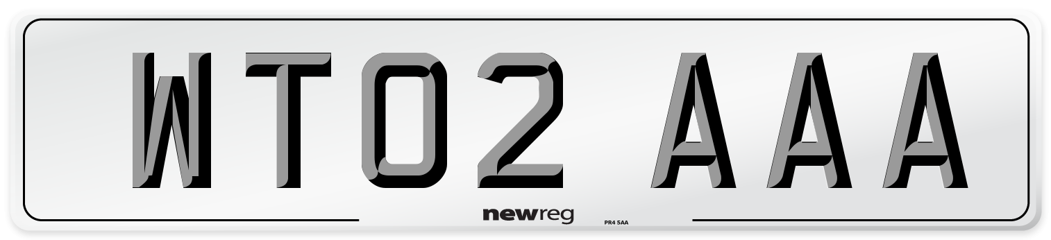 WT02 AAA Number Plate from New Reg